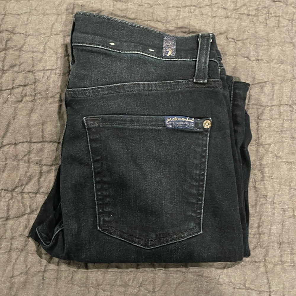 7 for all man kind jeans, high waist ankle gwenevere in size 27